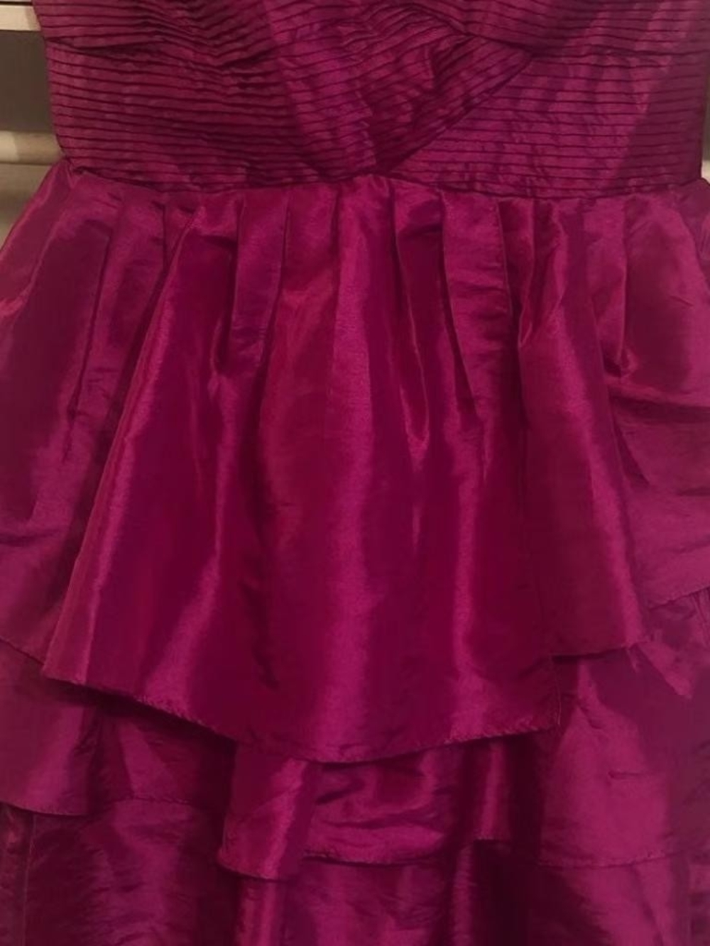 Girls Fuchsia Tiered Party Dress